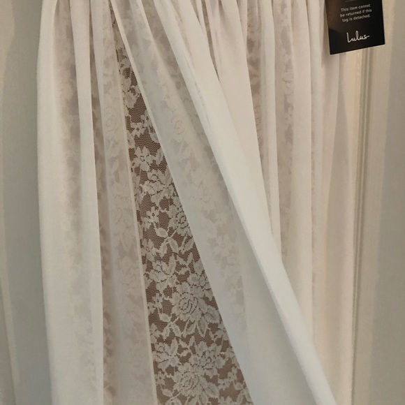 NWT Off-White Lace Maxi Dress - Picture 5 of 5